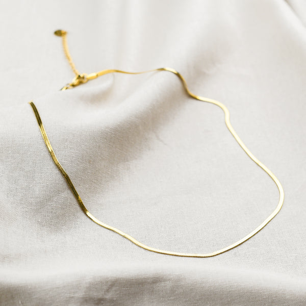 Snake ketting goud minimalistisch 
