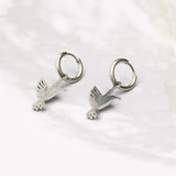 Vogeloorbellen kolibri zilver natuur dieren