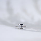 Sterrenbeeld Ring zilver tweeling mei juni