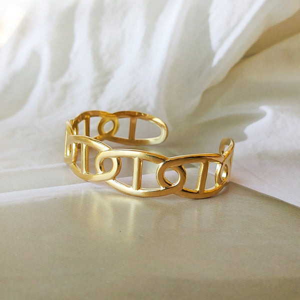 Anker geschakelde armband