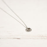 Blaadjes bloemetjes ketting madelief natuur zilver 