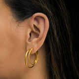 Simple Twisted Hoops ø30 mm