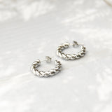 Bolt Twisted Hoops