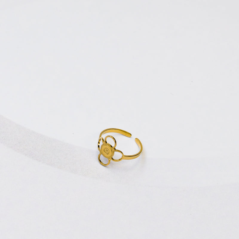 ring voor kleine vingers plat uitgevoerd gemaakt van stainless steel